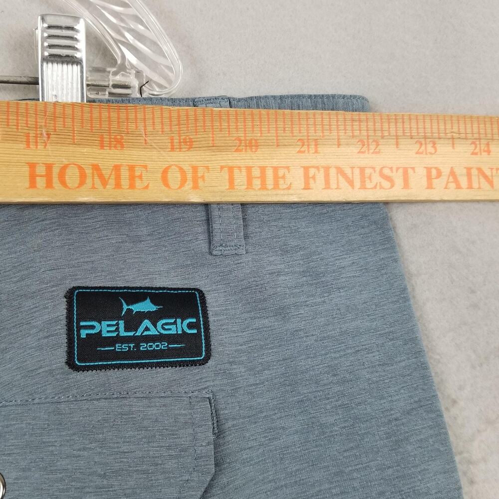 Pelagic Mako Hybrid Shorts Mens 44 Blue Fishing Performance Stretch Quick Dry - Picture 9 of 14